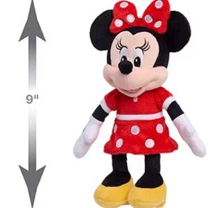 Disney Minnie Mouse Plush - Red, Black, and Yellow